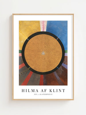 Hilma af Klint - Altarpiece No 3 Plakat - 21 x 29.7 cm (A4) - Nellastore