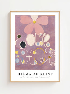 Hilma af Klint - Art Of Universe The Ten Largest Plakat - 21 x 29.7 cm (A4) - Nellastore