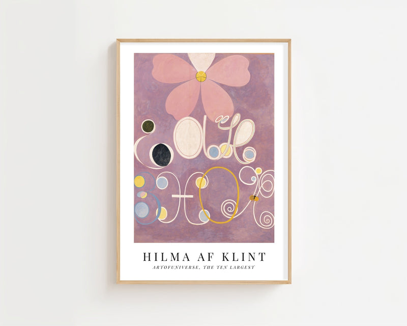 Hilma af Klint - Art Of Universe The Ten Largest Plakat - 21 x 29.7 cm (A4) - Nellastore