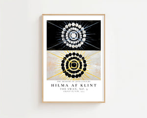 Hilma Af Klint - Black Circles Plakat - 21 x 29.7 cm (A4) - Nellastore