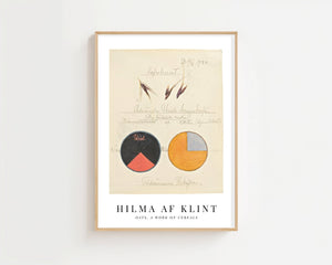 Hilma af Klint - Botanical Study Oats Plakat - 21 x 29.7 cm (A4) - Nellastore