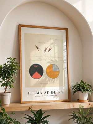 Hilma af Klint - Botanical Study Oats Plakat - 21 x 29.7 cm (A4) - Nellastore