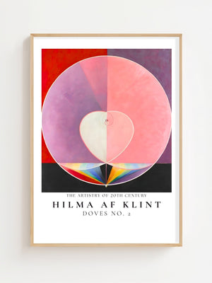 Hilma Af Klint - Doves No. 2 Plakat - 21 x 29.7 cm (A4) - Nellastore