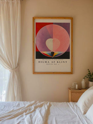 Hilma Af Klint - Doves No. 2 Plakat - 21 x 29.7 cm (A4) - Nellastore
