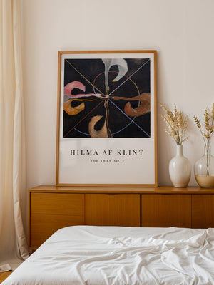 Hilma af Klint - Duality Swan No. 7 Plakat - 21 x 29.7 cm (A4) - Nellastore