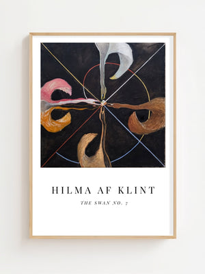 Hilma af Klint - Duality Swan No. 7 Plakat - 21 x 29.7 cm (A4) - Nellastore
