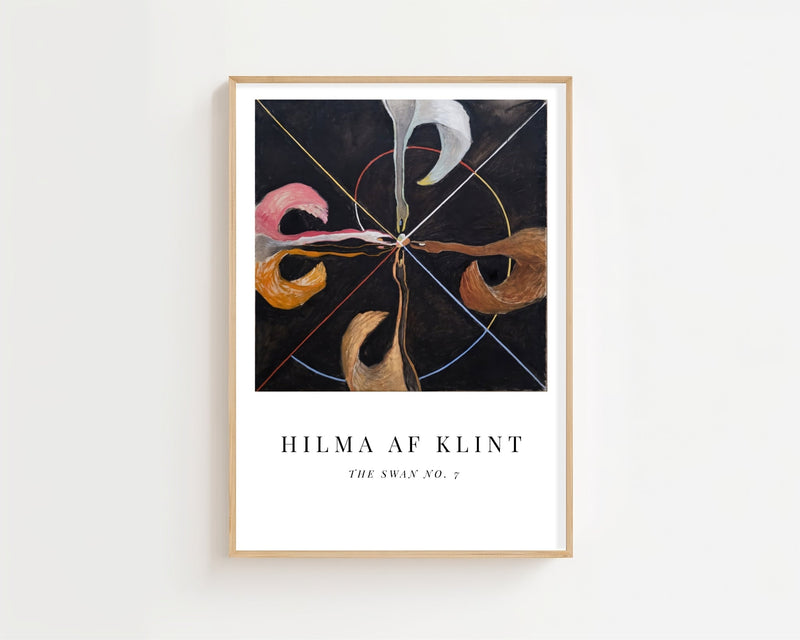 Hilma af Klint - Duality Swan No. 7 Plakat - 21 x 29.7 cm (A4) - Nellastore