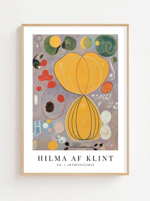 Hilma af Klint - Life Cycle No. 7 Plakat - 21 x 29.7 cm (A4) - Nellastore