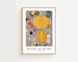 Hilma af Klint - Life Cycle No. 7 Plakat - 21 x 29.7 cm (A4) - Nellastore