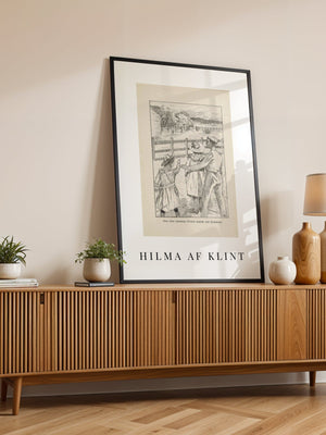 Hilma af Klint - Lille Lapp - Natti Illustration I Plakat - 21 x 29.7 cm (A4) - Nellastore