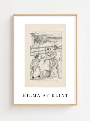 Hilma af Klint - Lille Lapp - Natti Illustration I Plakat - 21 x 29.7 cm (A4) - Nellastore
