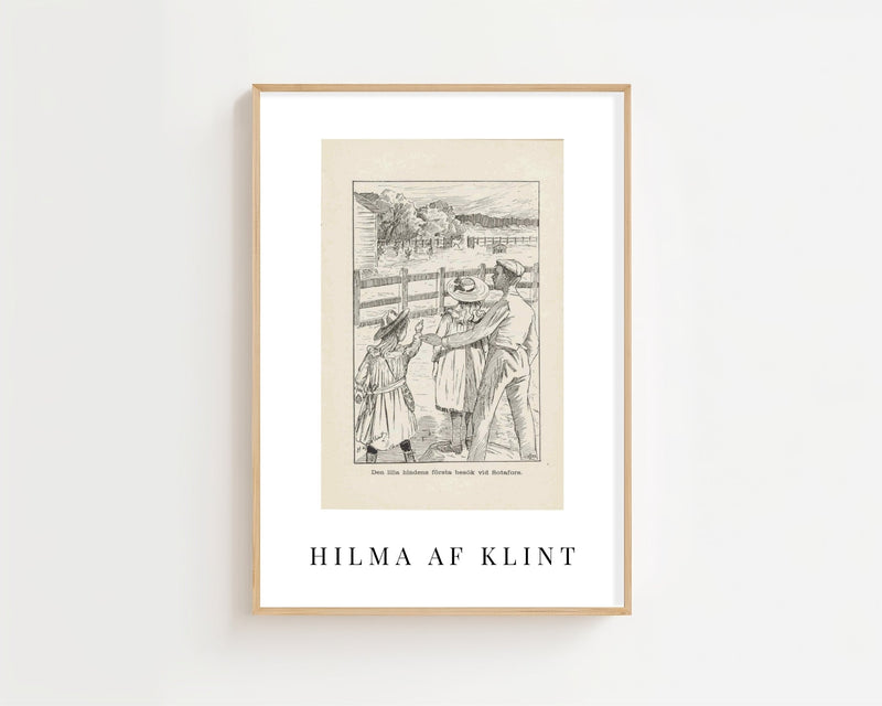 Hilma af Klint - Lille Lapp - Natti Illustration I Plakat - 21 x 29.7 cm (A4) - Nellastore