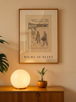 Hilma af Klint - Lille Lapp - Natti Illustration II Plakat - 21 x 29.7 cm (A4) - Nellastore