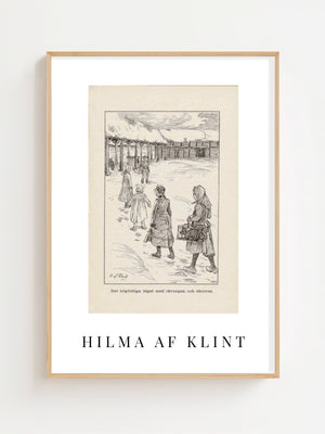 Hilma af Klint - Lille Lapp - Natti Illustration II Plakat - 21 x 29.7 cm (A4) - Nellastore