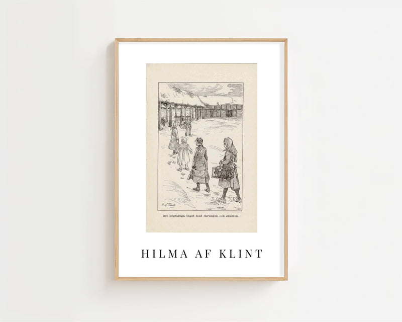 Hilma af Klint - Lille Lapp - Natti Illustration II Plakat - 21 x 29.7 cm (A4) - Nellastore