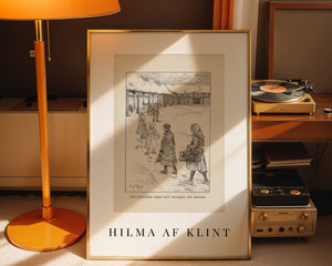 Hilma af Klint - Lille Lapp - Natti Illustration II Plakat - 21 x 29.7 cm (A4) - Nellastore