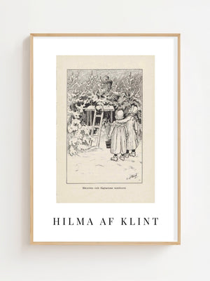 Hilma af Klint - Lille Lapp - Natti Illustration III Plakat - 21 x 29.7 cm (A4) - Nellastore