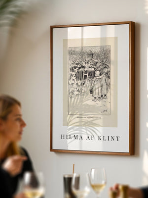 Hilma af Klint - Lille Lapp - Natti Illustration III Plakat - 21 x 29.7 cm (A4) - Nellastore