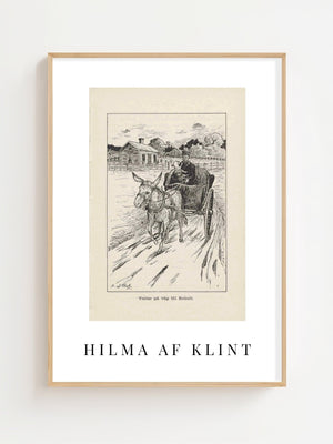 Hilma af Klint - Lille Lapp - Natti Illustration IV Plakat - 21 x 29.7 cm (A4) - Nellastore