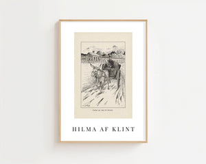 Hilma af Klint - Lille Lapp - Natti Illustration IV Plakat - 21 x 29.7 cm (A4) - Nellastore