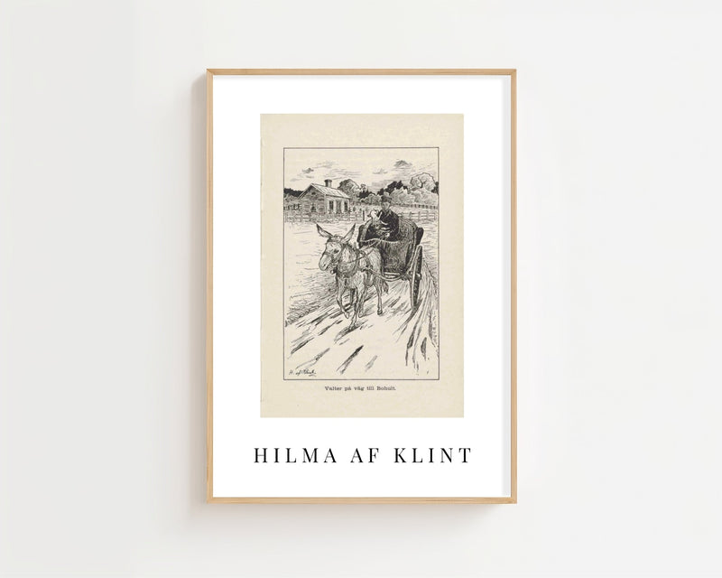 Hilma af Klint - Lille Lapp - Natti Illustration IV Plakat - 21 x 29.7 cm (A4) - Nellastore