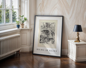 Hilma af Klint - Lille Lapp - Natti Illustration V Plakat - 21 x 29.7 cm (A4) - Nellastore
