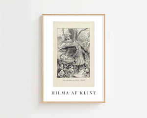 Hilma af Klint - Lille Lapp - Natti Illustration V Plakat - 21 x 29.7 cm (A4) - Nellastore