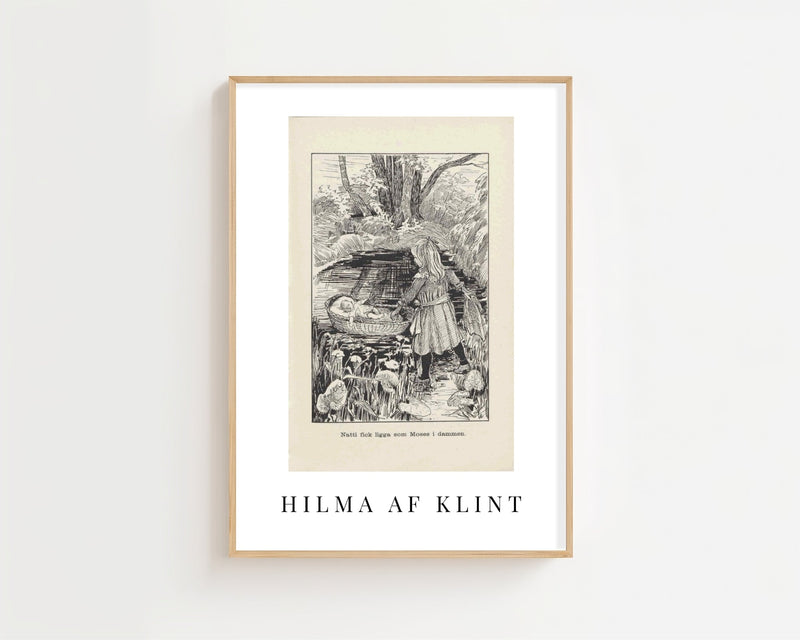 Hilma af Klint - Lille Lapp - Natti Illustration V Plakat - 21 x 29.7 cm (A4) - Nellastore