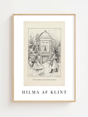 Hilma af Klint - Lille Lapp - Natti Illustration VI Plakat - 21 x 29.7 cm (A4) - Nellastore