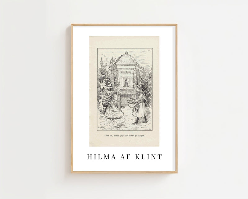 Hilma af Klint - Lille Lapp - Natti Illustration VI Plakat - 21 x 29.7 cm (A4) - Nellastore