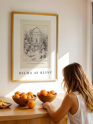 Hilma af Klint - Lille Lapp - Natti Illustration VI Plakat - 21 x 29.7 cm (A4) - Nellastore