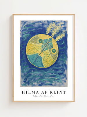 Hilma af Klint - Primordial Chaos No 7 Plakat - 21 x 29.7 cm (A4) - Nellastore