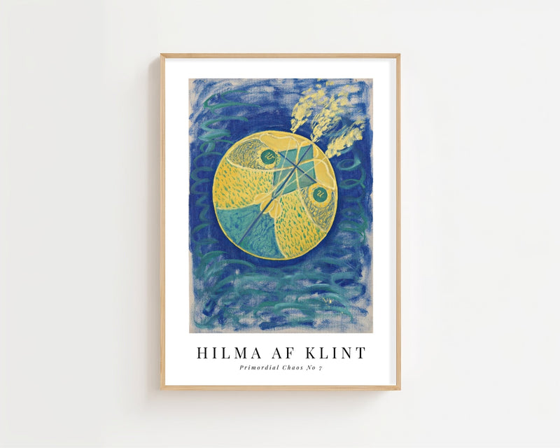 Hilma af Klint - Primordial Chaos No 7 Plakat - 21 x 29.7 cm (A4) - Nellastore