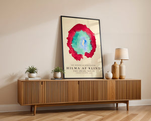 Hilma Af Klint - Red And Teal Circle Plakat - 21 x 29.7 cm (A4) - Nellastore