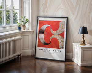 Hilma Af Klint - Red Curves Plakat - 21 x 29.7 cm (A4) - Nellastore