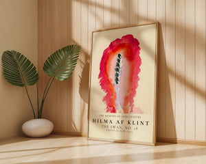 Hilma Af Klint - Red Flame Plakat - 21 x 29.7 cm (A4) - Nellastore