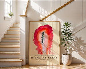Hilma Af Klint - Red Flame Plakat - 21 x 29.7 cm (A4) - Nellastore