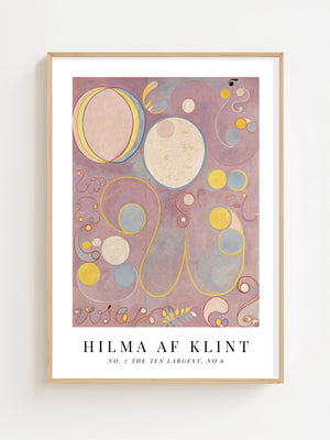 Hilma af Klint - Swan Symbolism No. 7 Plakat - 21 x 29.7 cm (A4) - Nellastore