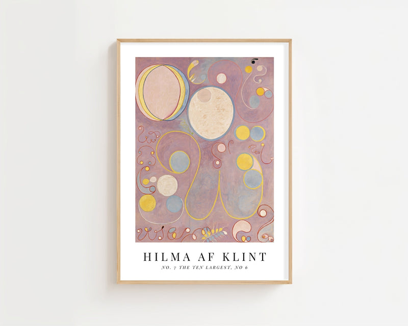Hilma af Klint - Swan Symbolism No. 7 Plakat - 21 x 29.7 cm (A4) - Nellastore