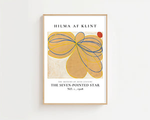Hilma Af Klint - The Seven - Pointed Star Plakat - 21 x 29.7 cm (A4) - Nellastore