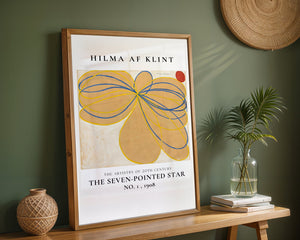 Hilma Af Klint - The Seven - Pointed Star Plakat - 21 x 29.7 cm (A4) - Nellastore