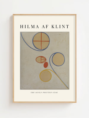 Hilma af Klint - The Seven Pointed Star Plakat - 21 x 29.7 cm (A4) - Nellastore