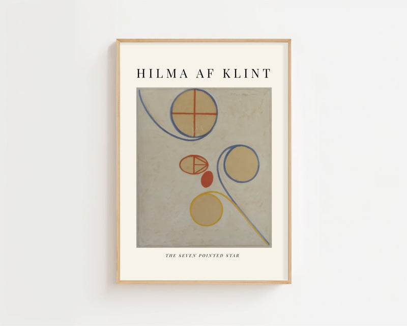 Hilma af Klint - The Seven Pointed Star Plakat - 21 x 29.7 cm (A4) - Nellastore
