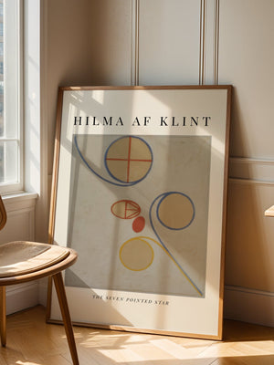 Hilma af Klint - The Seven Pointed Star Plakat - 21 x 29.7 cm (A4) - Nellastore