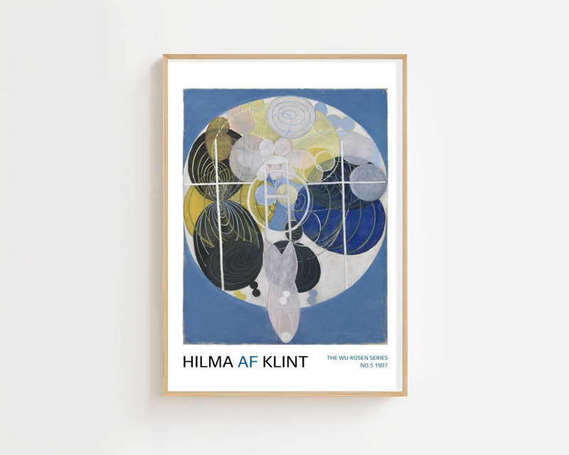 Hilma af Klint - Wu - Rosen Series No. 5 Plakat - 21 x 29.7 cm (A4) - Nellastore