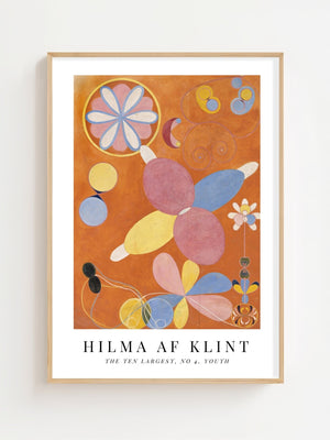 Hilma af Klint - Youth Energy No. 4 Plakat - 21 x 29.7 cm (A4) - Nellastore