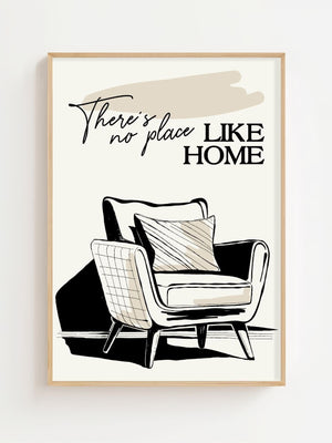 Home Comfort Lænestol Plakat - 21 x 29.7 cm - Nellastore