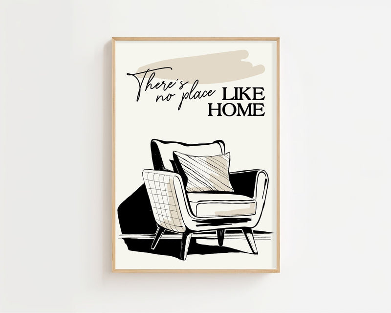 Home Comfort Lænestol Plakat - 21 x 29.7 cm - Nellastore