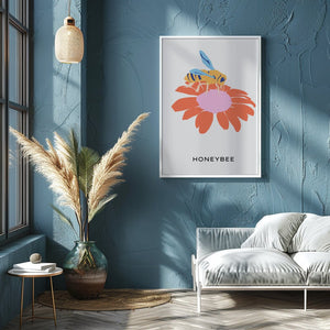 Honey Bloom Plakat - 21 x 29.7 cm (A4) - Nellastore