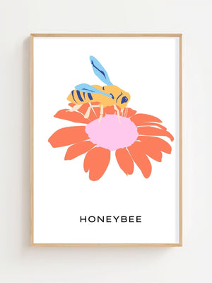 Honey Bloom Plakat - 21 x 29.7 cm (A4) - Nellastore